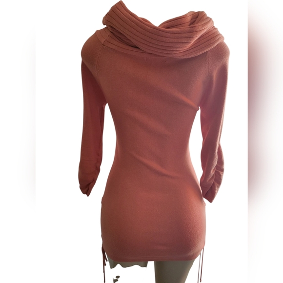 ARDEN B Women's Rust Sweater with Cowl  Medium Neck Winter - Picture 2 of 3